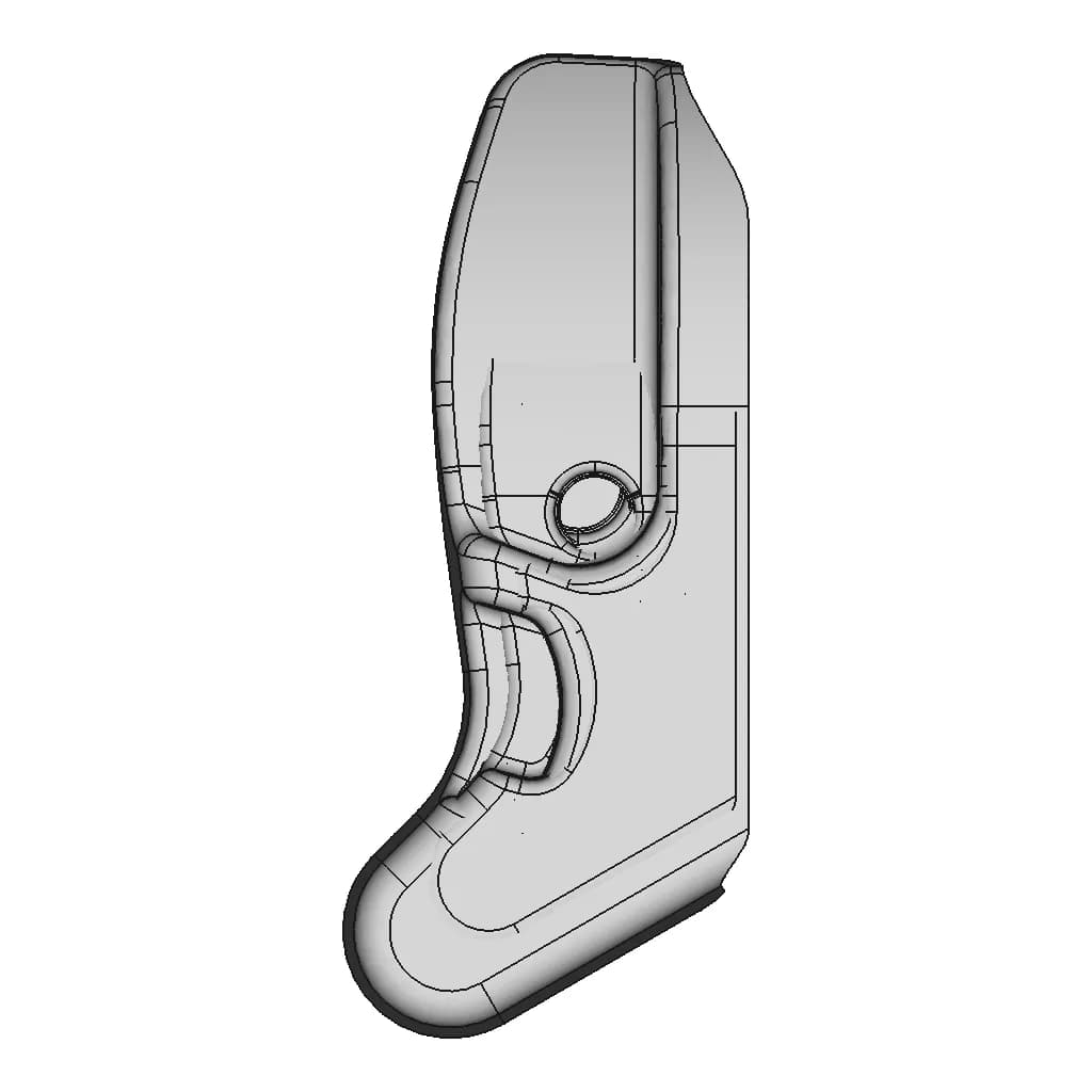 Seat Recliner Cover Surface - Standard Mechanical Component_0_90_degree_snapshot