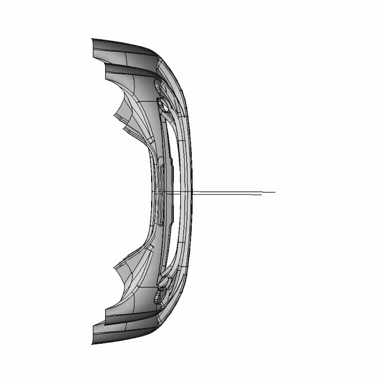 Front Bumper Closed Volume | High-Quality CAD Model