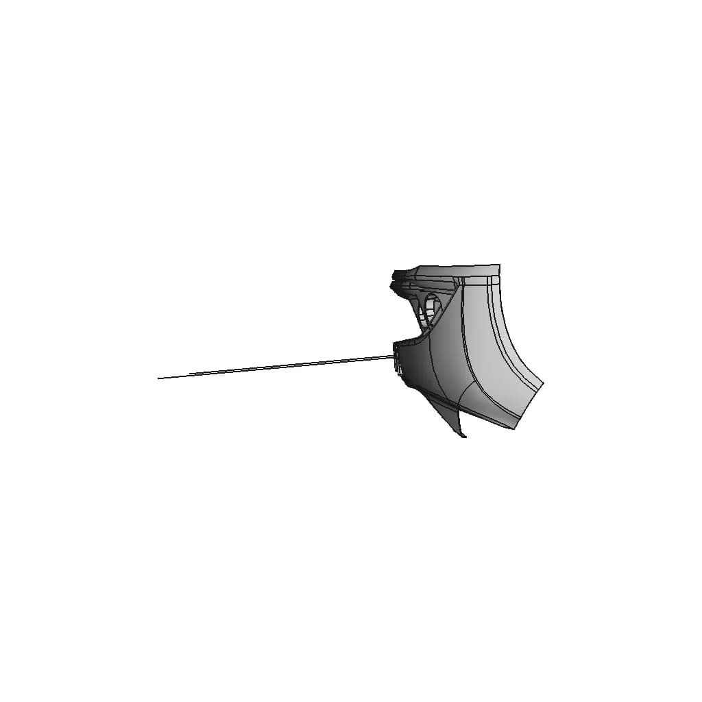 Front Bumper Closed Volume | High-Quality CAD Model_270_0_degree_snapshot