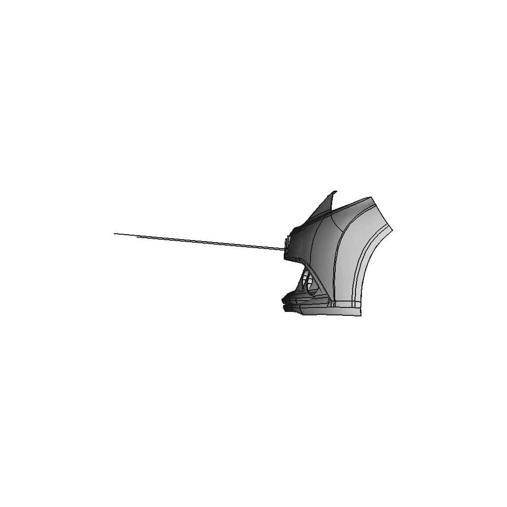 Front Bumper Closed Volume | High-Quality CAD Model_90_0_degree_snapshot