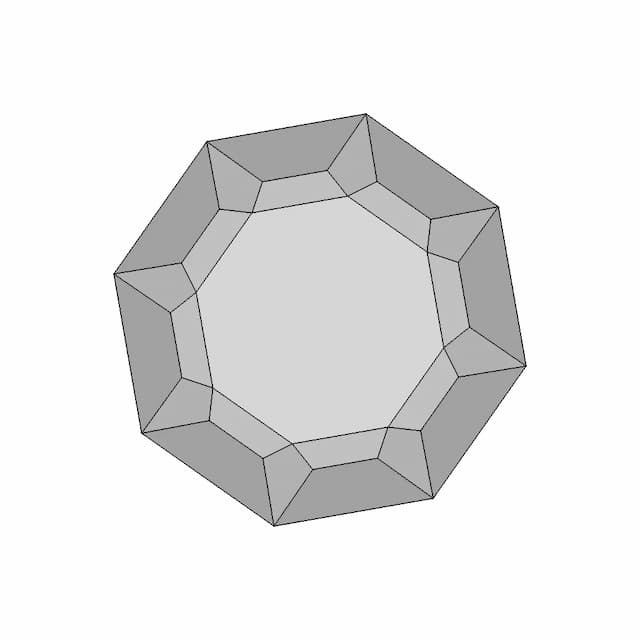 Diamond Shaped Ruby - Downloadable CAD Representation