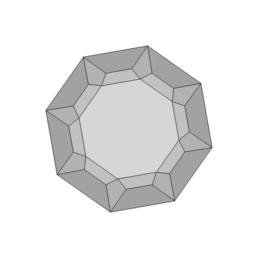Diamond Shaped Ruby - Downloadable CAD Representation