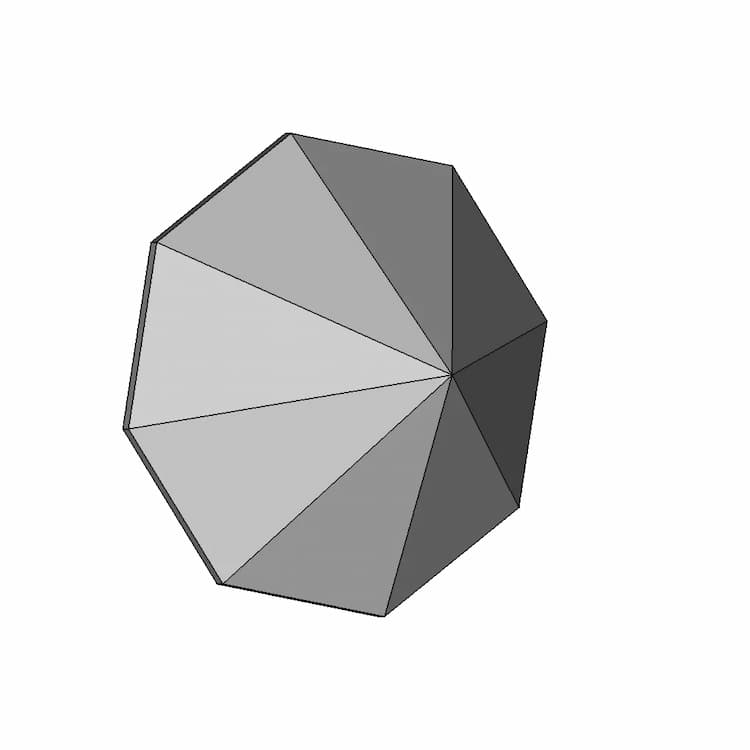 Diamond Shaped Ruby - Downloadable CAD Representation
