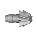 Helical Gear Shaft Catia Model | High-Quality CAD Model_60_30_degree_snapshot