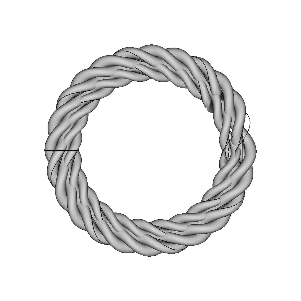 Tri-Spiral Ring - Standard Mechanical Component_270_0_degree_snapshot