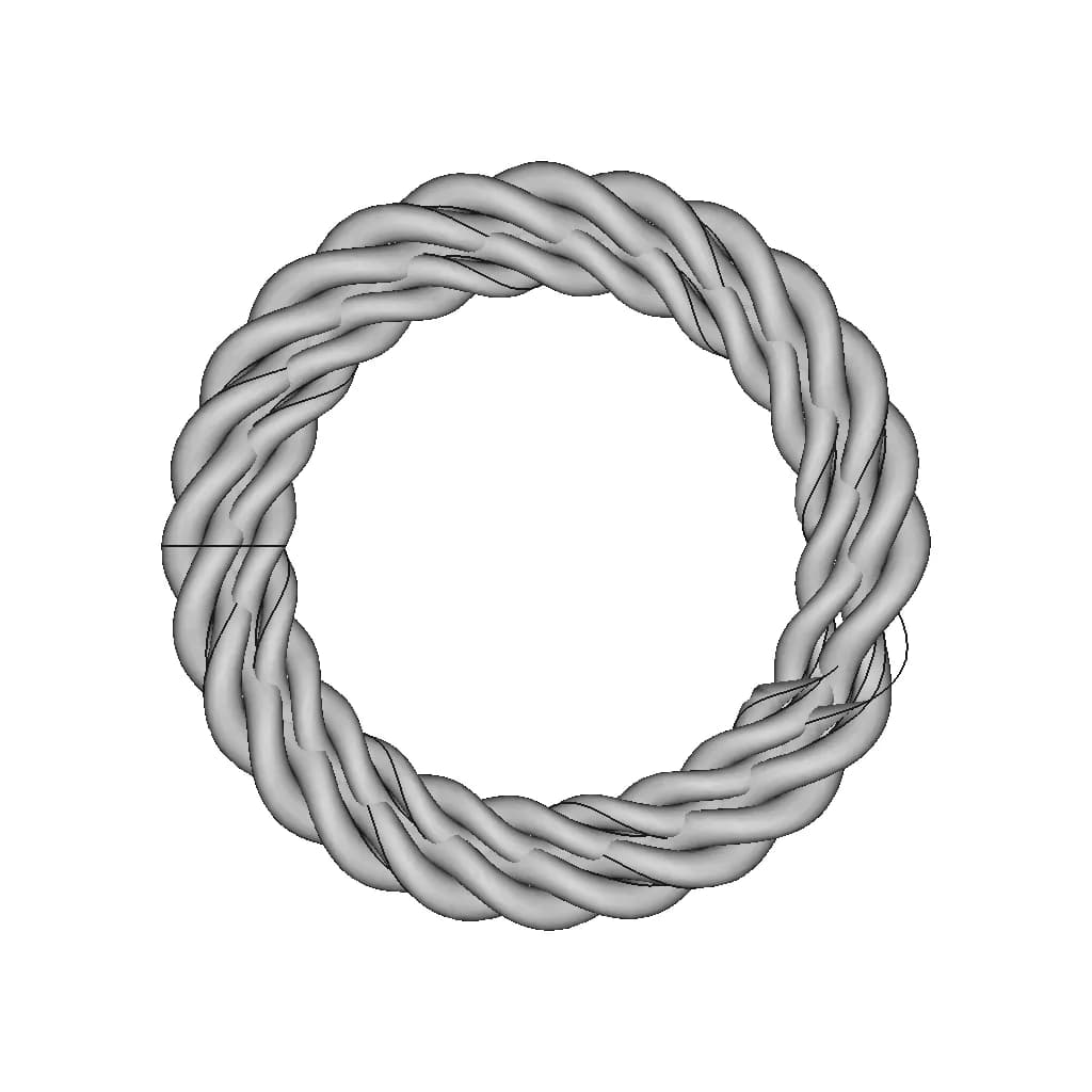 Tri-Spiral Ring - Standard Mechanical Component_90_0_degree_snapshot