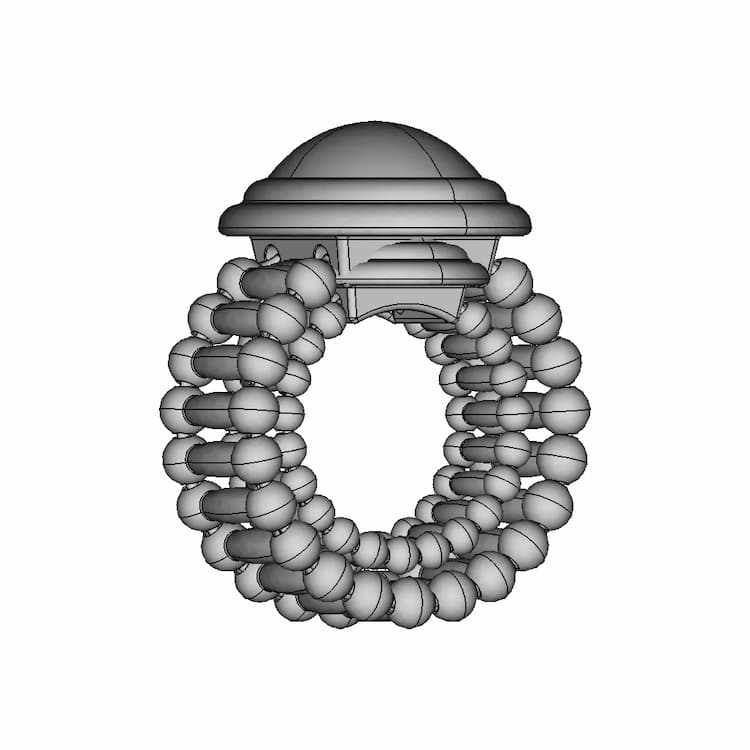 Stretchy Finger Ring | 3D Engineering Design File