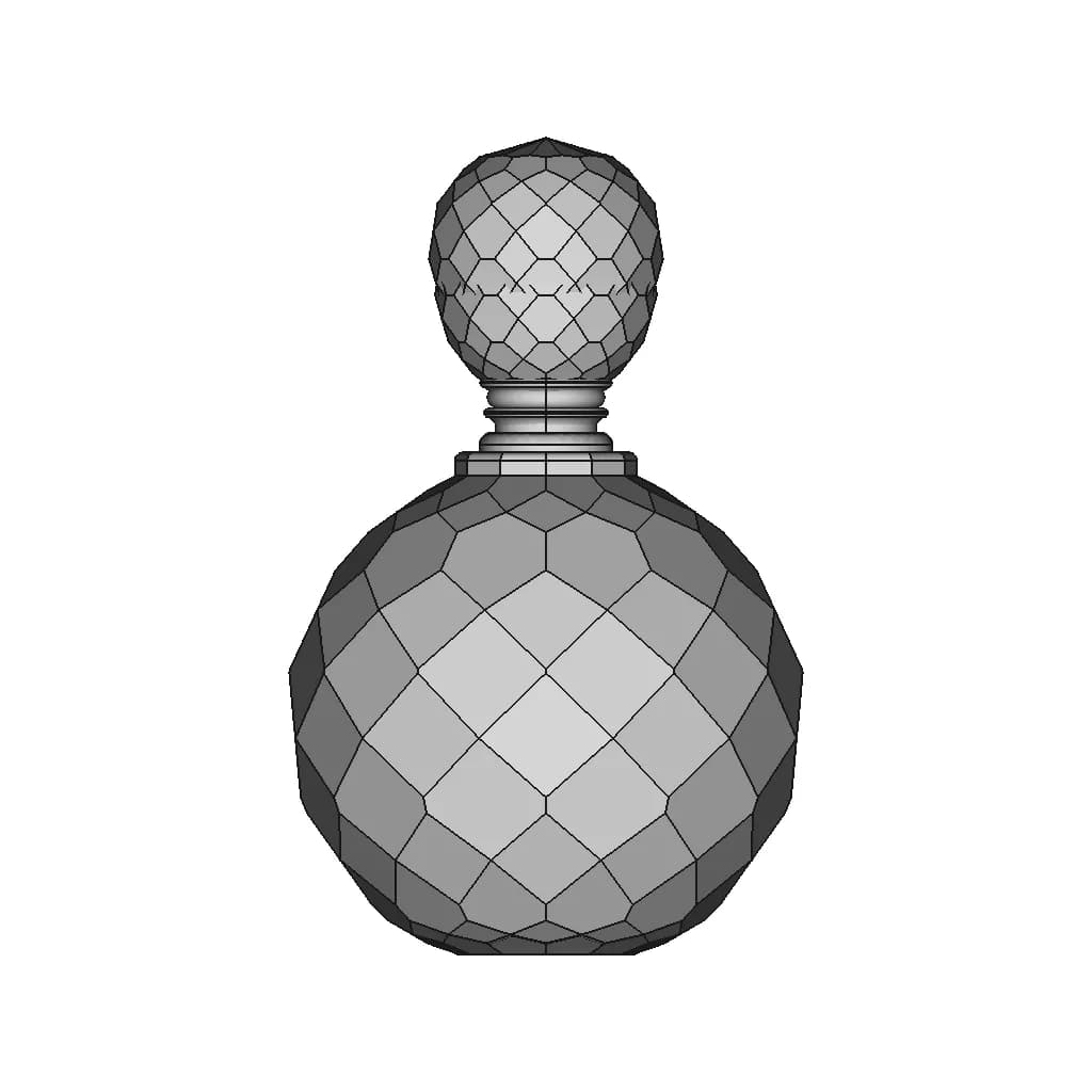 H&D Type Perfume Bottle - Standard Mechanical Component_0_270_degree_snapshot