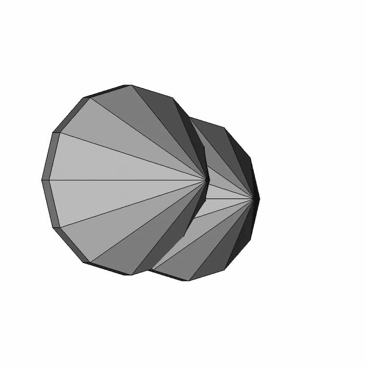 2.5Mm Princess Cut 12 Sides - Downloadable CAD Representation