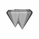 2.5Mm Princess Cut 12 Sides - Downloadable CAD Representation_90_0_degree_snapshot