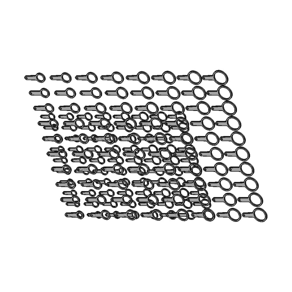 Jewelry Ring Size Measurement Rings, Configurable Design Table - Standard Mechanical Component_60_30_degree_snapshot