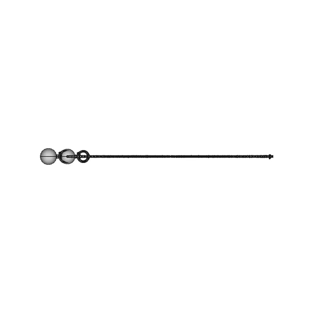 Hook-In Clip For Pearls - Downloadable CAD Representation_0_90_degree_snapshot