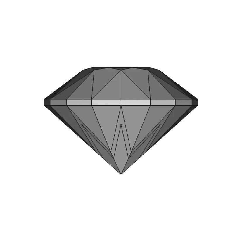 Diamond (Round Brilliant Cut) | High-Quality CAD Model