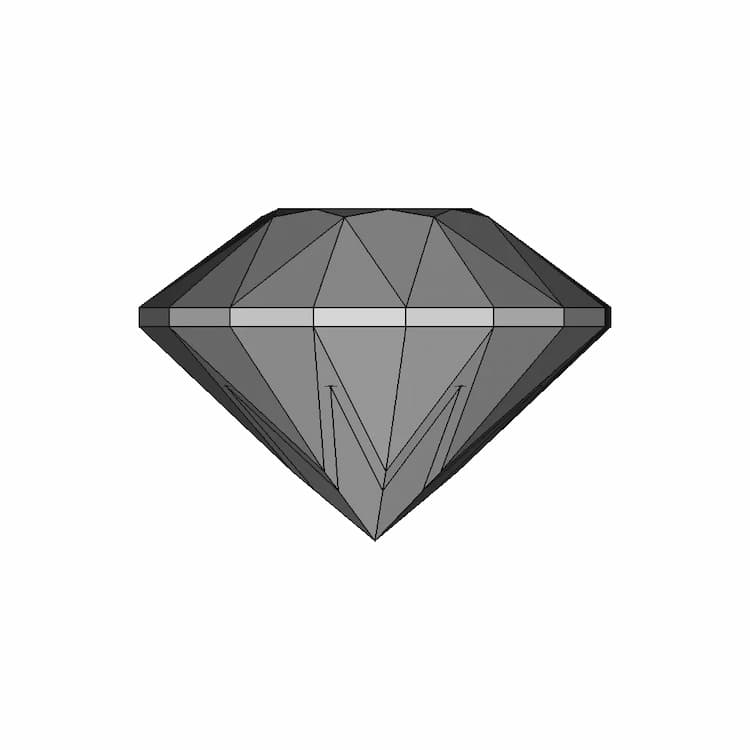 Diamond (Round Brilliant Cut) | High-Quality CAD Model
