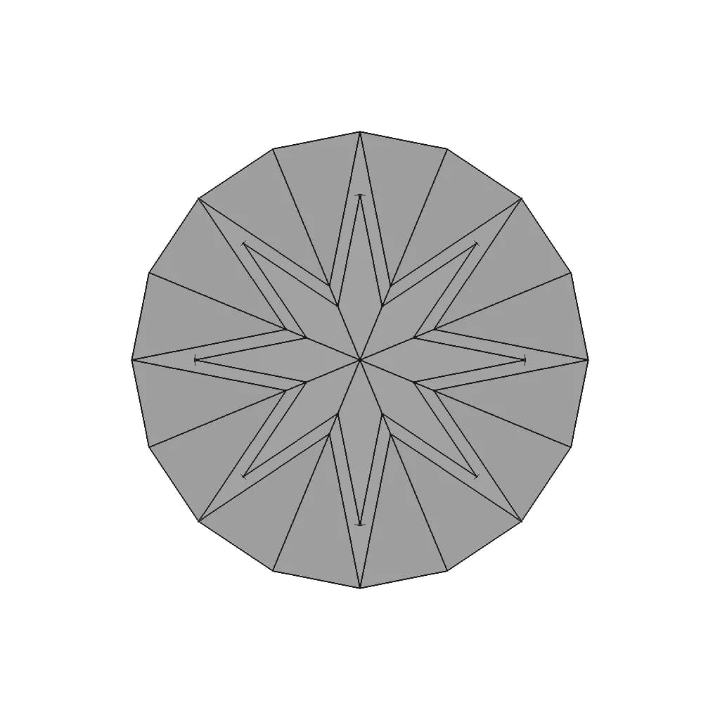 Diamond (Round Brilliant Cut) | High-Quality CAD Model_90_0_degree_snapshot