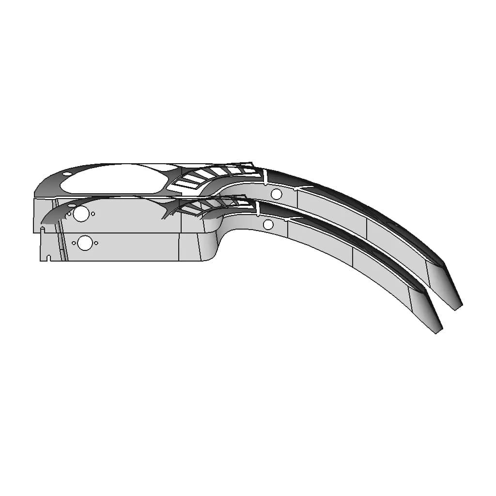 Plastic Trim Part | High-Quality CAD Model_0_0_degree_snapshot