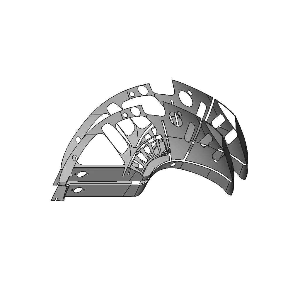 Plastic Trim Part | High-Quality CAD Model_60_30_degree_snapshot