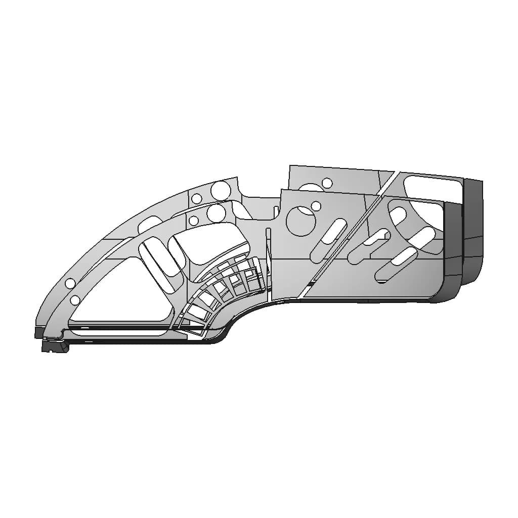 Plastic Trim Part | High-Quality CAD Model_90_0_degree_snapshot