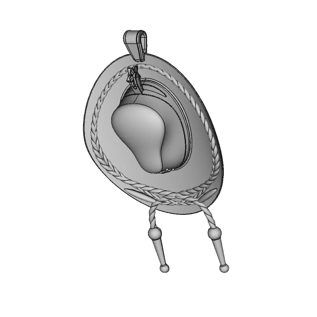 Cowboy Pendant-1 - Standard Mechanical Component_60_30_degree_snapshot