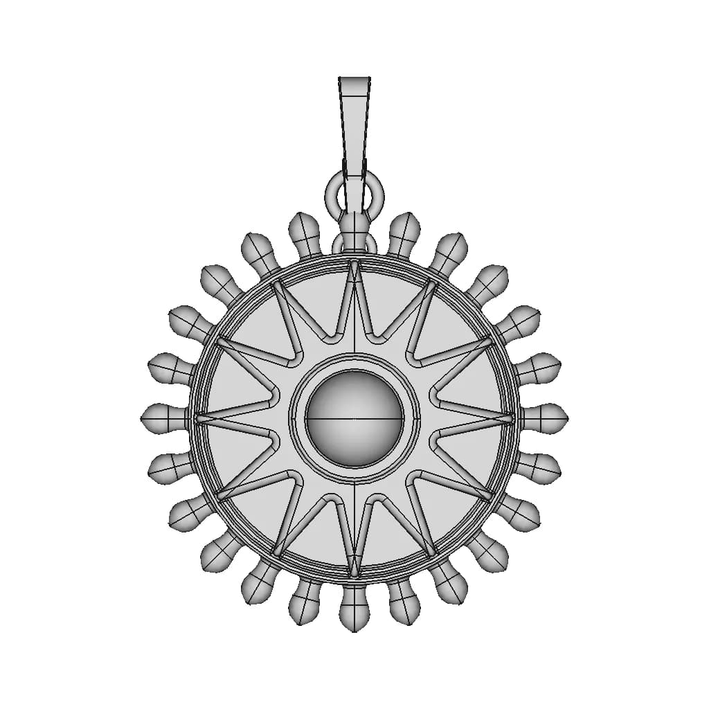 Sun Pendant - Standard Mechanical Component_270_0_degree_snapshot