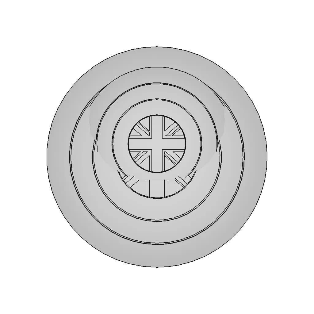 Shield Capitan Carter - Downloadable CAD Representation_0_0_degree_snapshot