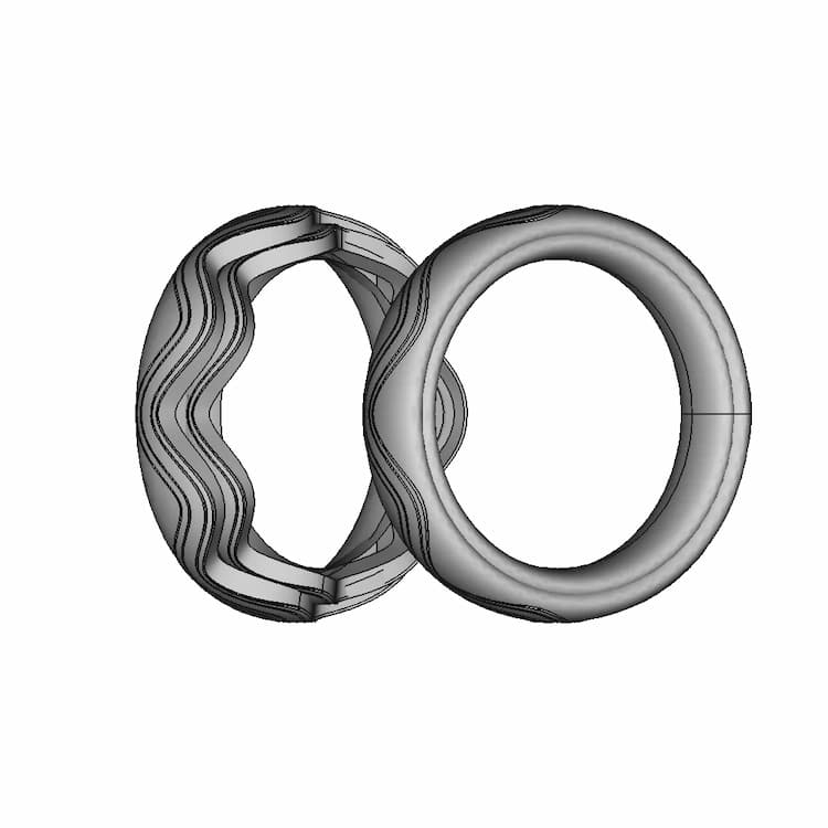 Wedding Bangels - Downloadable CAD Representation