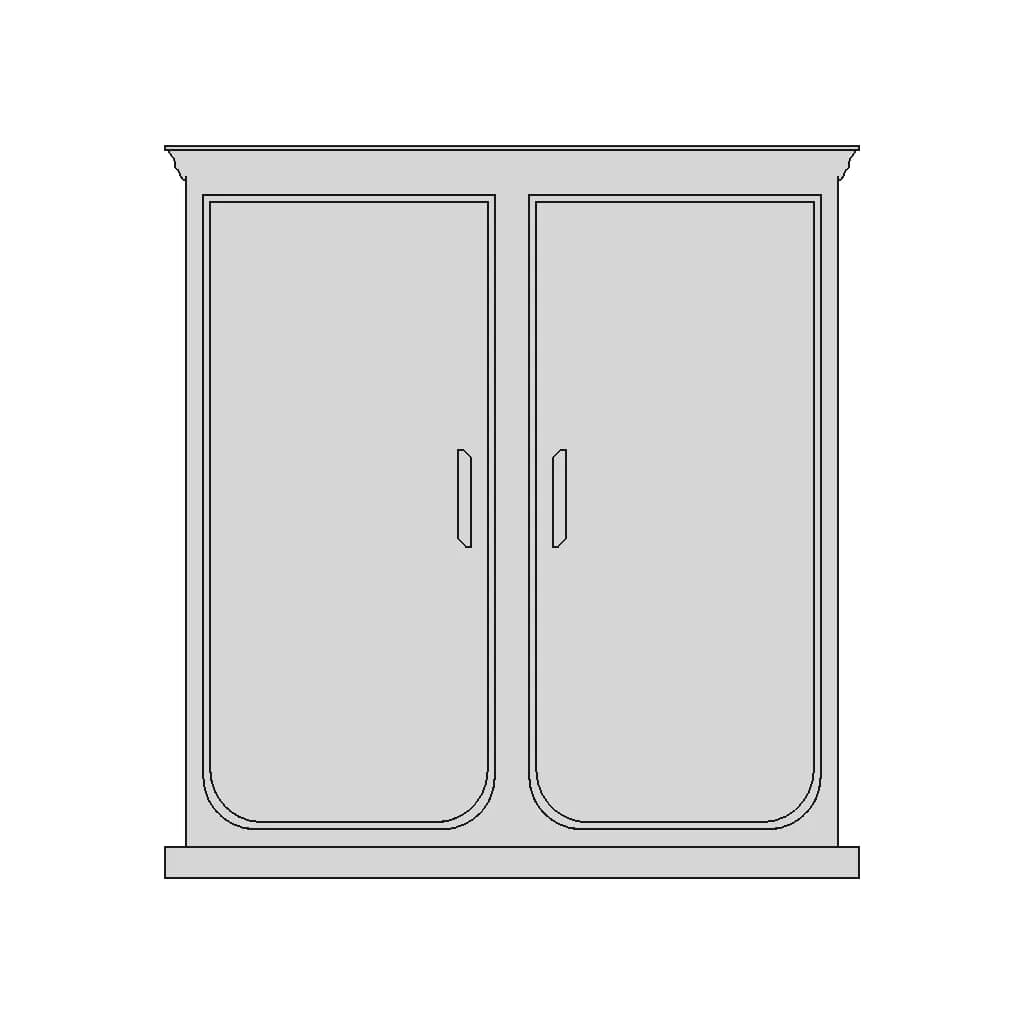 Wardrobe Teak Wood | High-Quality CAD Model_270_0_degree_snapshot