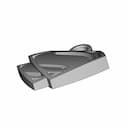 Superman Keychain | High-Quality CAD Model_60_30_degree_snapshot