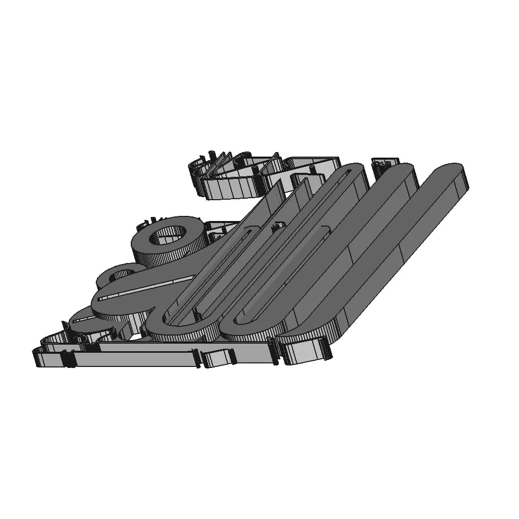 الله جل جلالة Allah - Standard Mechanical Component_60_30_degree_snapshot