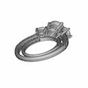 Ring (Scan Data + Cad) Reverse Engineering - Downloadable CAD Representation_60_30_degree_snapshot