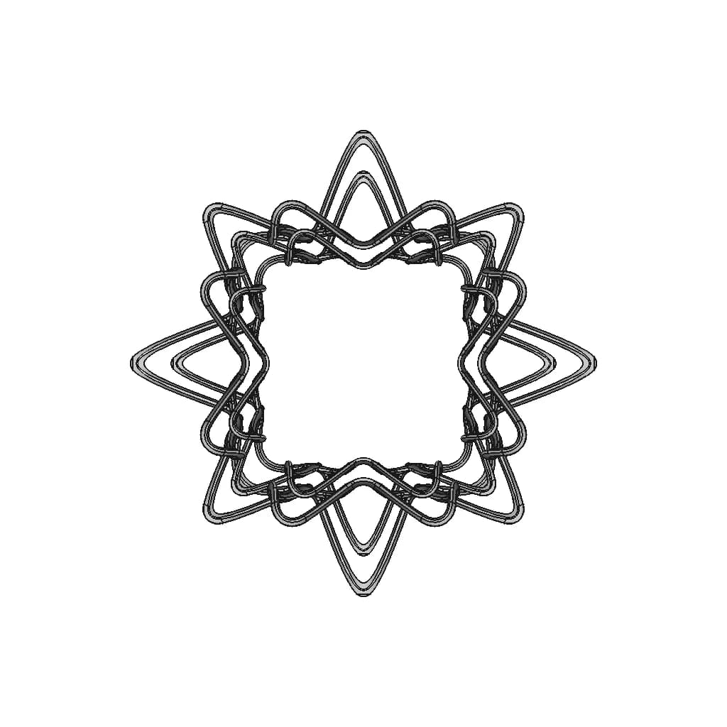 Organic Bracelet Design 02 - Downloadable CAD Representation_0_0_degree_snapshot