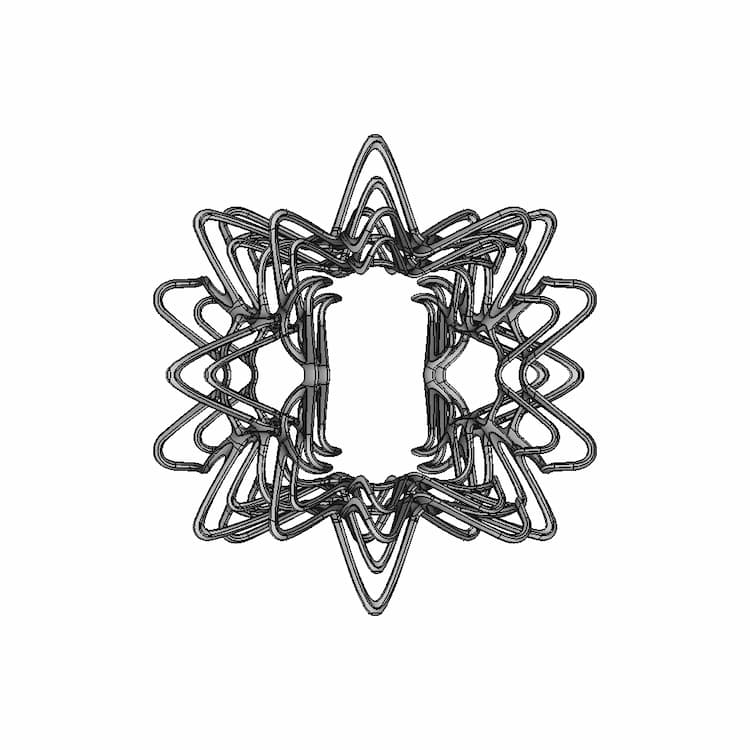 Organic Bracelet Design 02 - Downloadable CAD Representation
