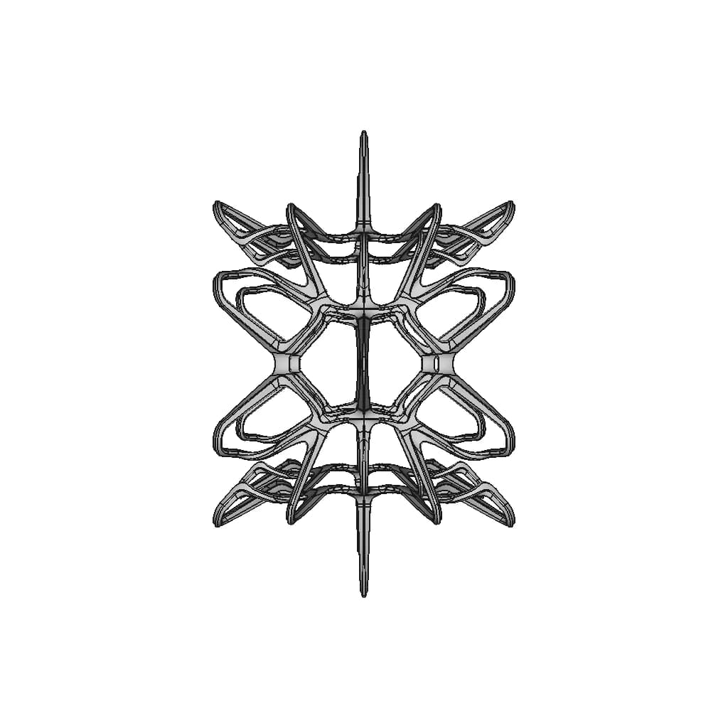 Organic Bracelet Design 02 - Downloadable CAD Representation_0_270_degree_snapshot