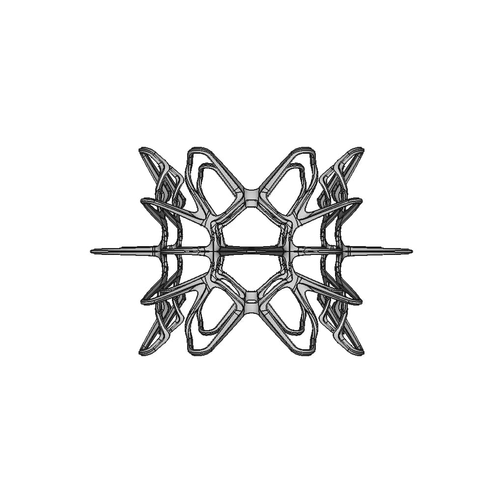 Organic Bracelet Design 02 - Downloadable CAD Representation_270_0_degree_snapshot