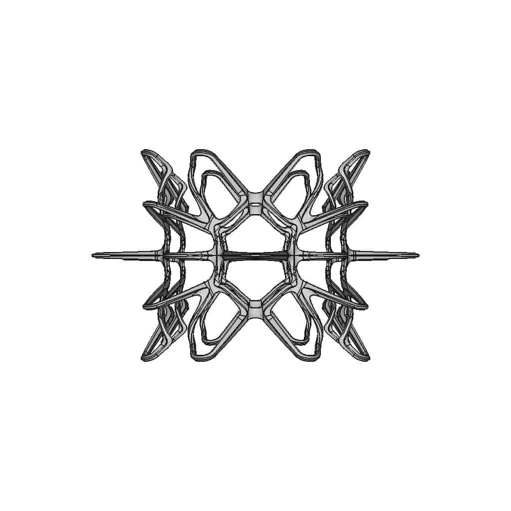 Organic Bracelet Design 02 - Downloadable CAD Representation_90_0_degree_snapshot