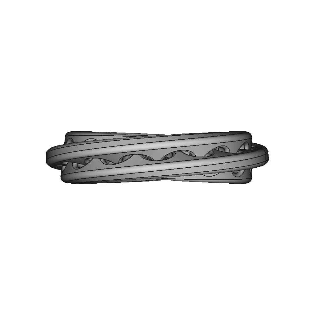Double Twisted Ring - Downloadable CAD Representation_0_270_degree_snapshot