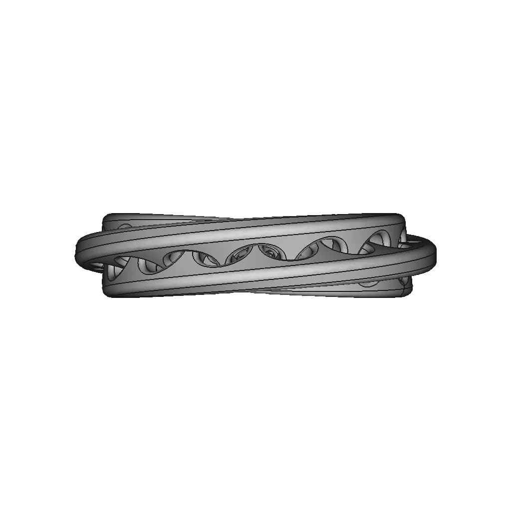 Double Twisted Ring - Downloadable CAD Representation_0_90_degree_snapshot