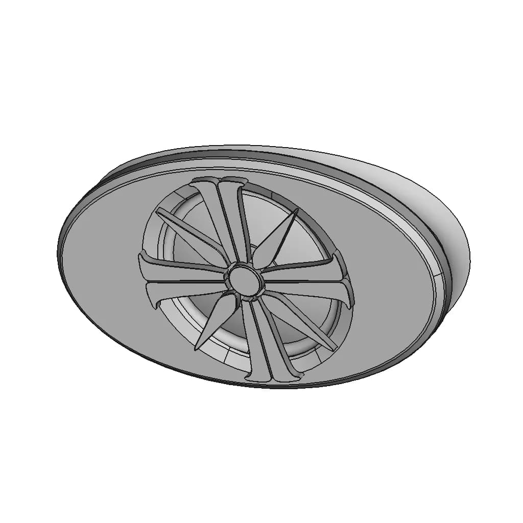 Game Fan Ring Far Cry 5 | High-Quality CAD Model_60_30_degree_snapshot