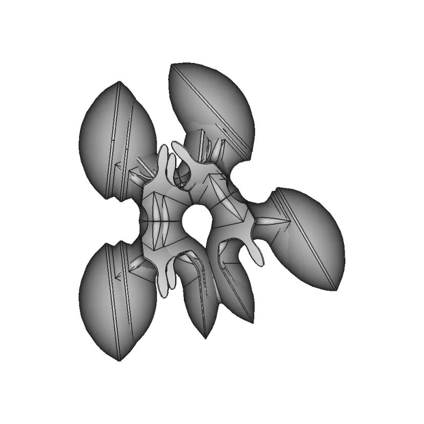 Lobed Organic Shape | High-Quality CAD Model