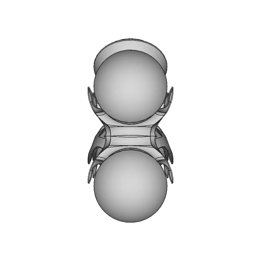 Lobed Organic Shape | High-Quality CAD Model_0_270_degree_snapshot