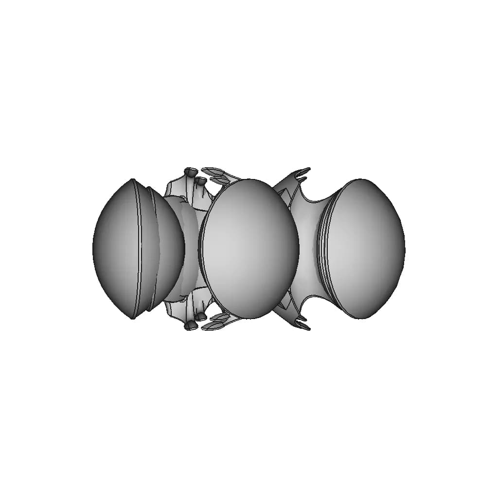 Lobed Organic Shape | High-Quality CAD Model_270_0_degree_snapshot