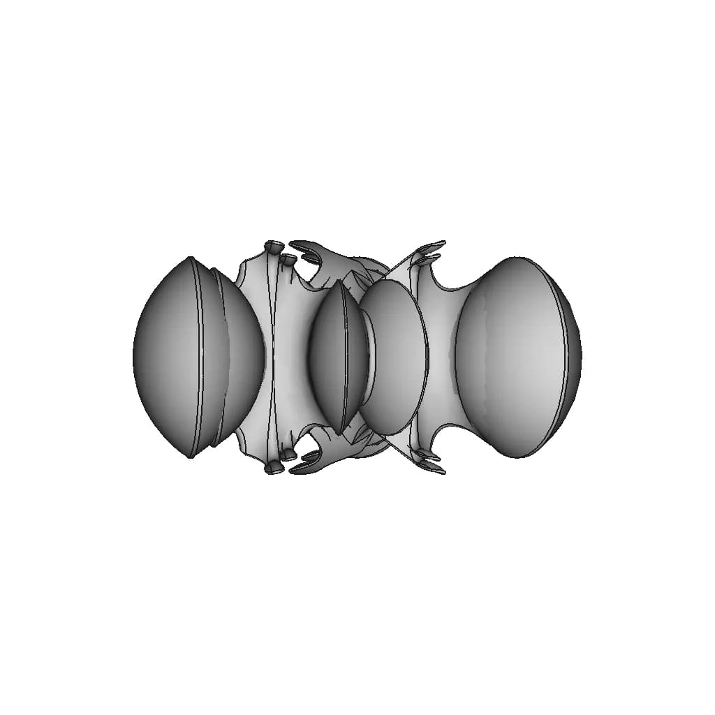 Lobed Organic Shape | High-Quality CAD Model_90_0_degree_snapshot
