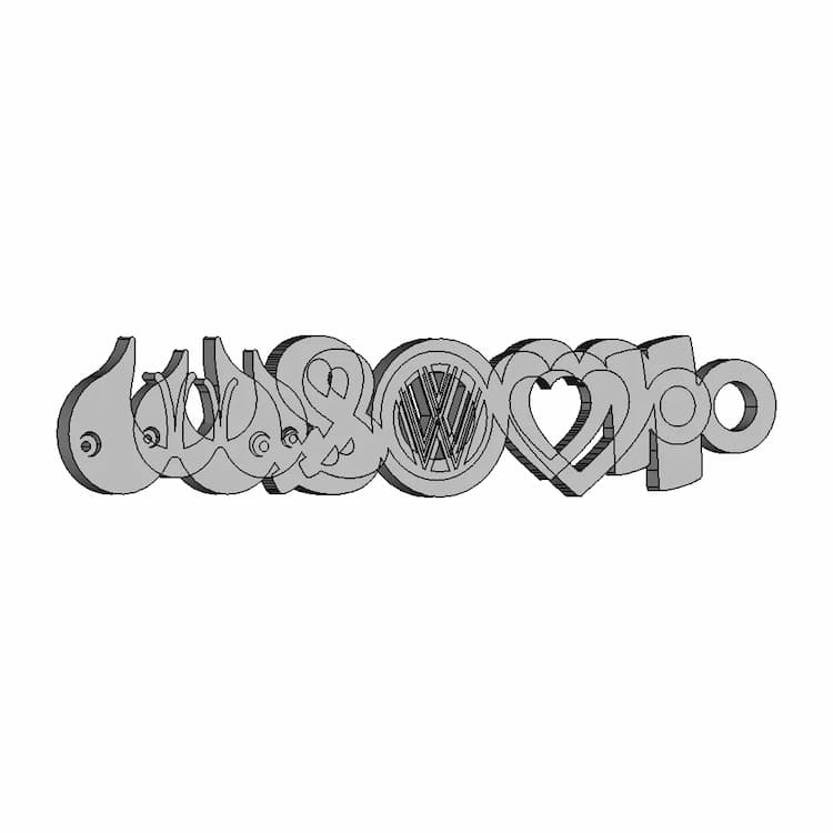 I Love Vw And Tits | High-Quality CAD Model
