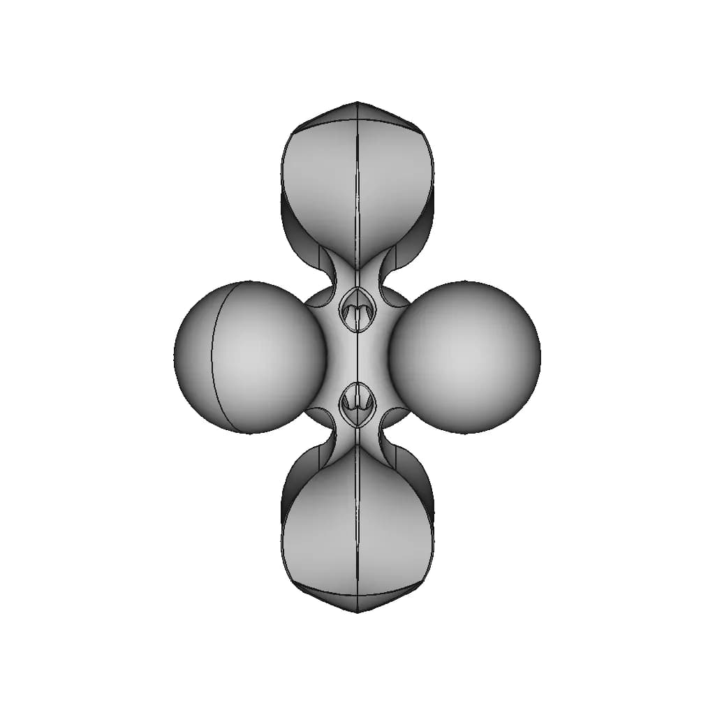 Abstract Globular Shape - Standard Mechanical Component_270_0_degree_snapshot
