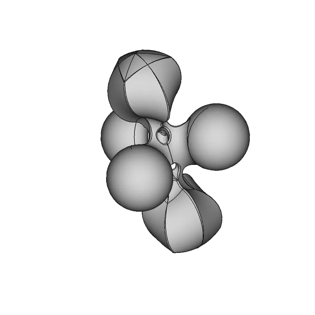 Abstract Globular Shape - Standard Mechanical Component_60_30_degree_snapshot