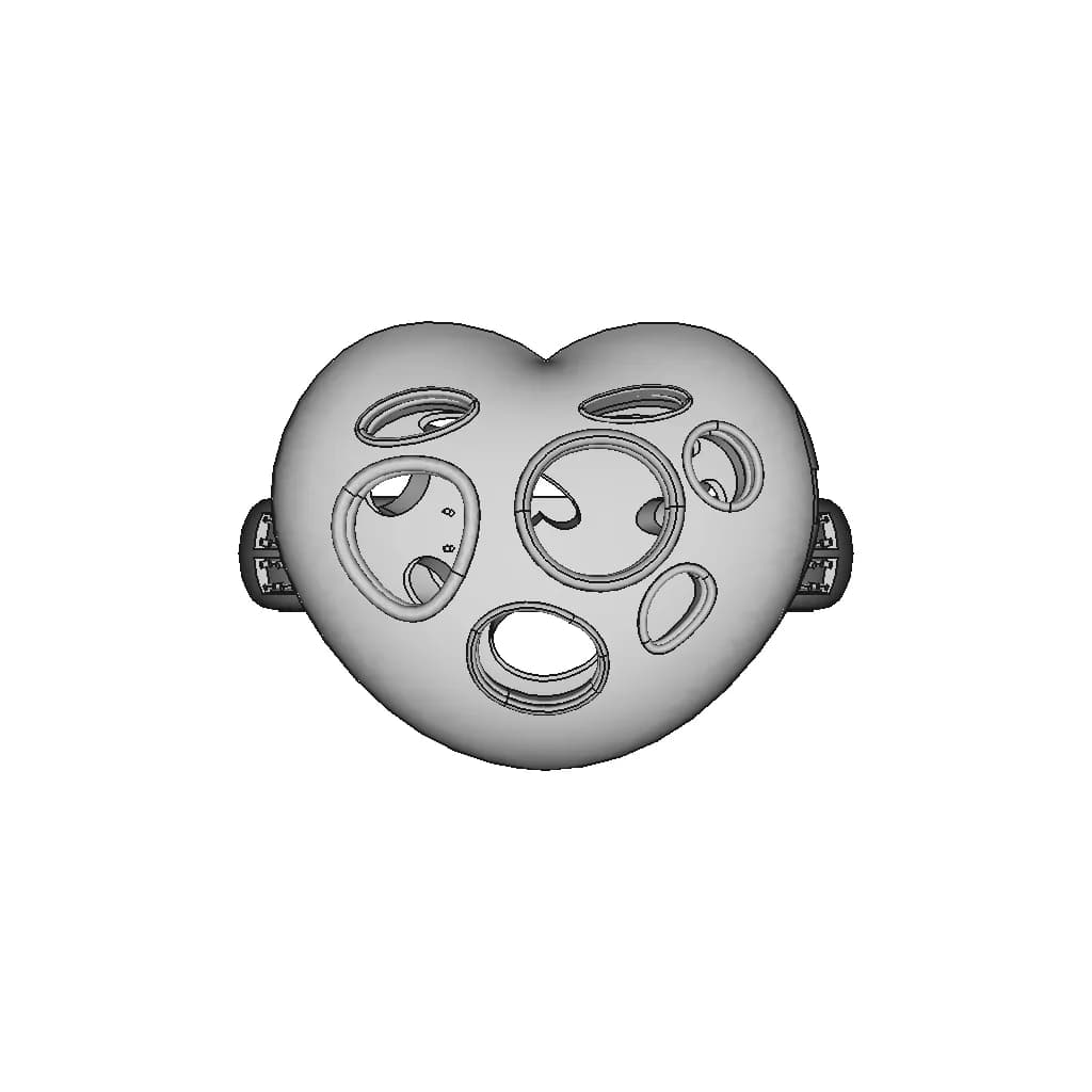 Heart Shaped Ring - Standard Mechanical Component_0_0_degree_snapshot