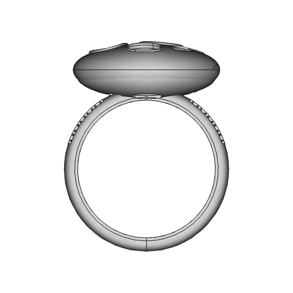 Heart Shaped Ring - Standard Mechanical Component_90_0_degree_snapshot