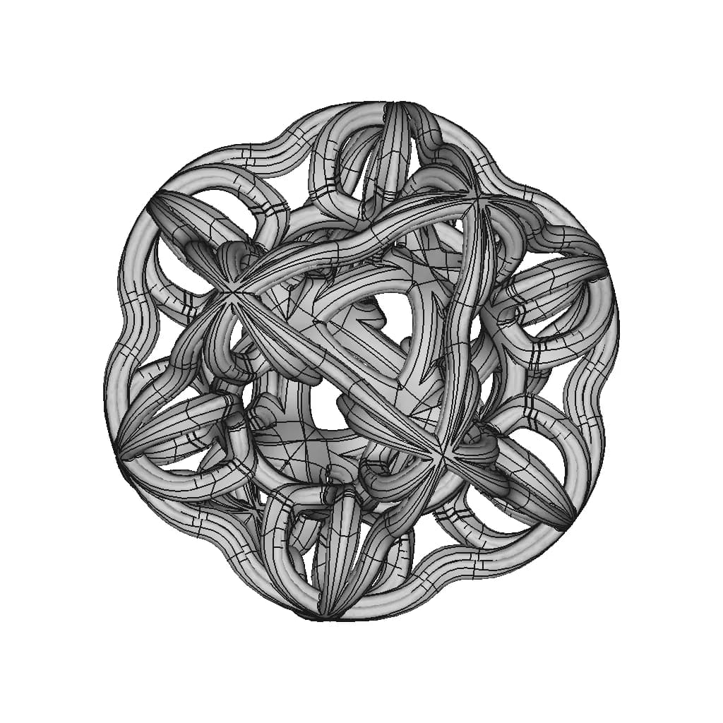 Organic Shape Design 20 - Standard Mechanical Component_60_30_degree_snapshot