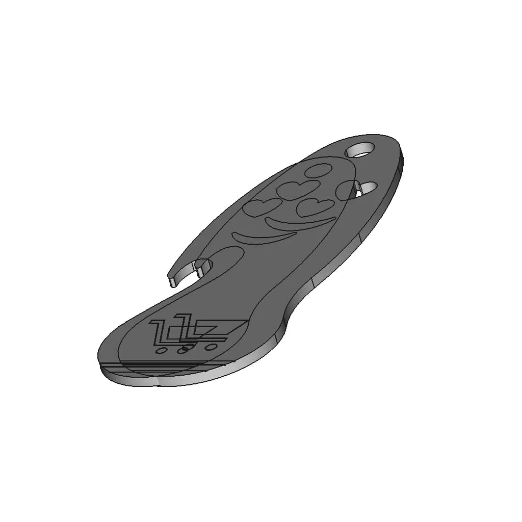 The Barbabpapa 3-In1 Shopping Cart Token Keychain | 3D Engineering Design File_60_30_degree_snapshot