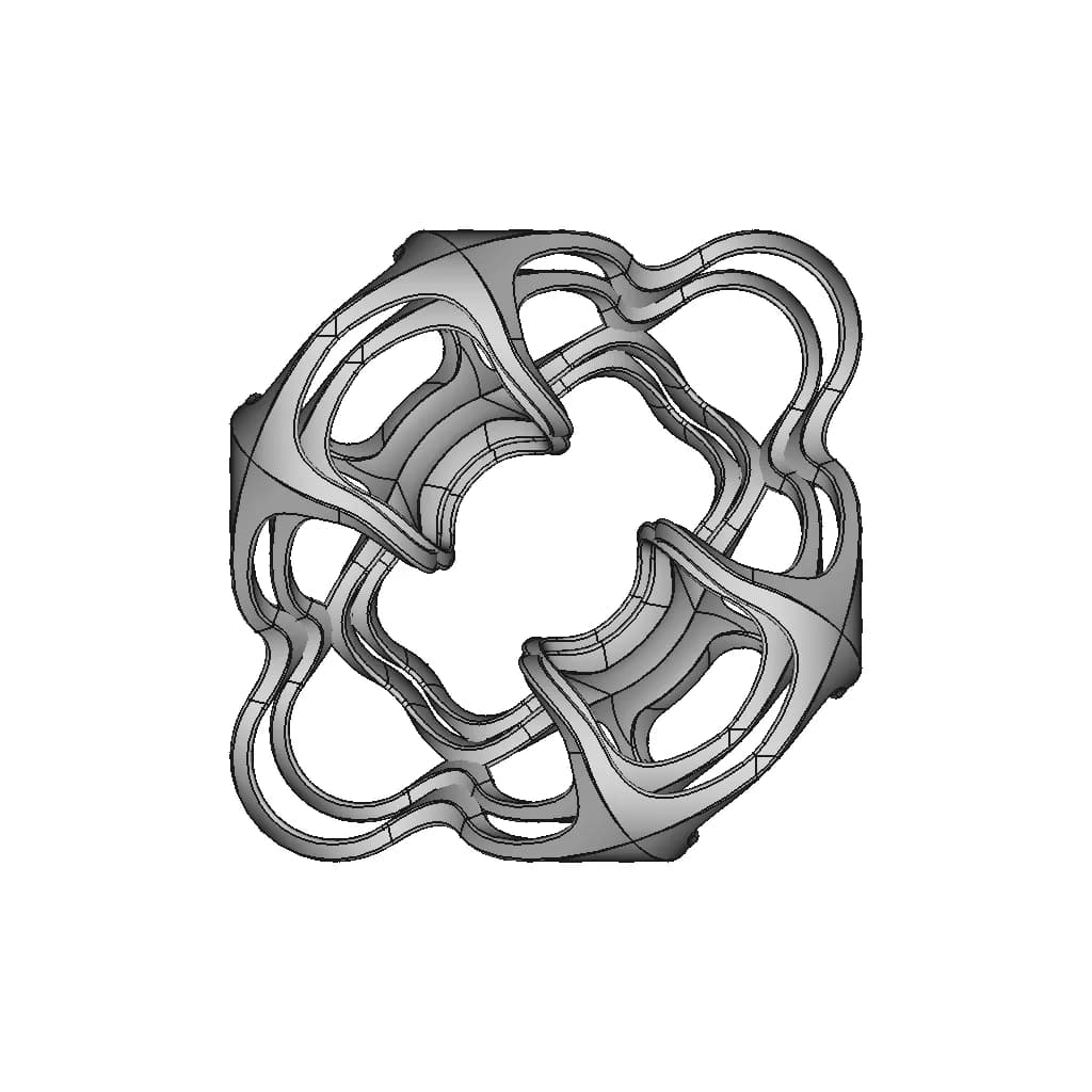 Organic Shape Design 17 - Standard Mechanical Component_0_0_degree_snapshot